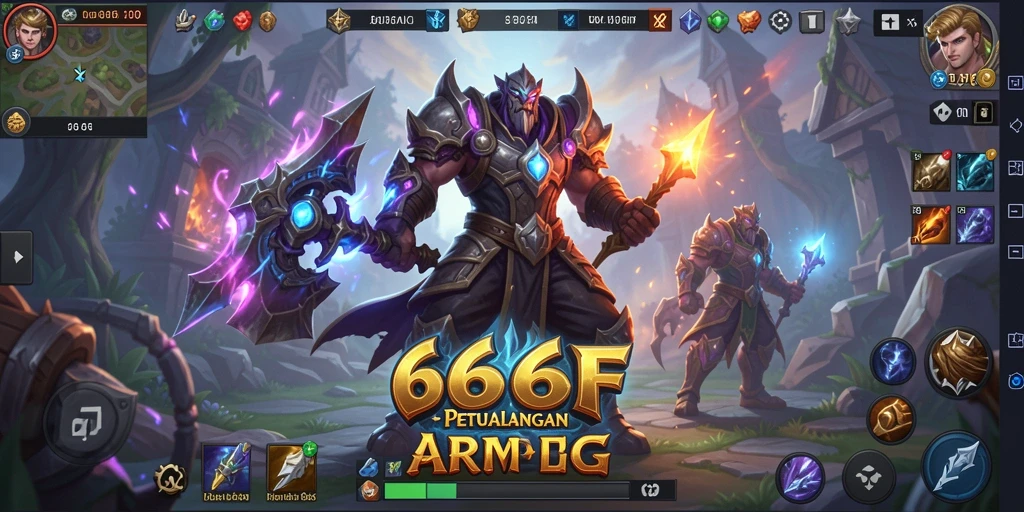 Tampilan gameplay seru dan mendebarkan dalam 666F.