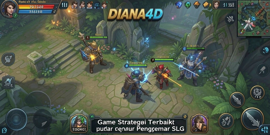 Tangkapan layar <strong>DIANA4D</strong> menampilkan aksi pertempuran yang mendebarkan.