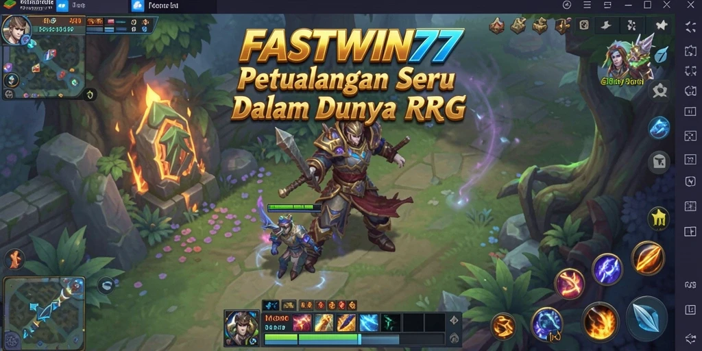 Tampilan gameplay RPGINTENSE di FASTWIN77 dengan karakter beraksi.