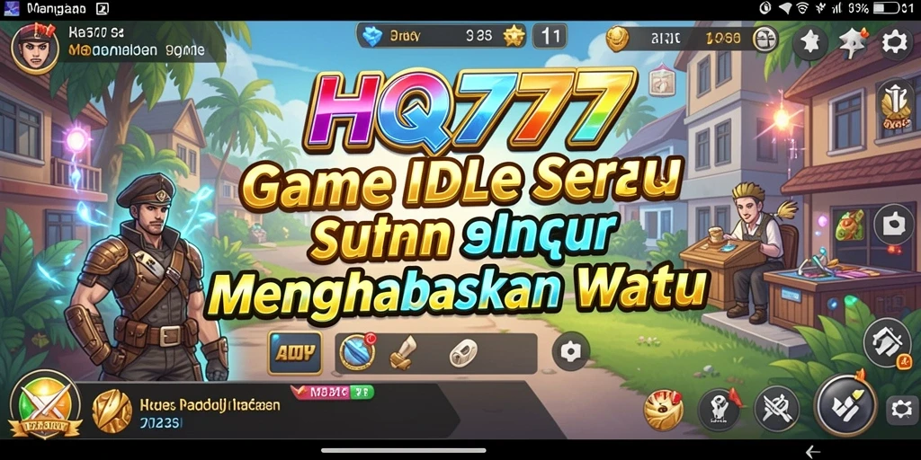 Screenshot gameplay HQ777 menampilkan aksi Idle yang seru dan menarik.