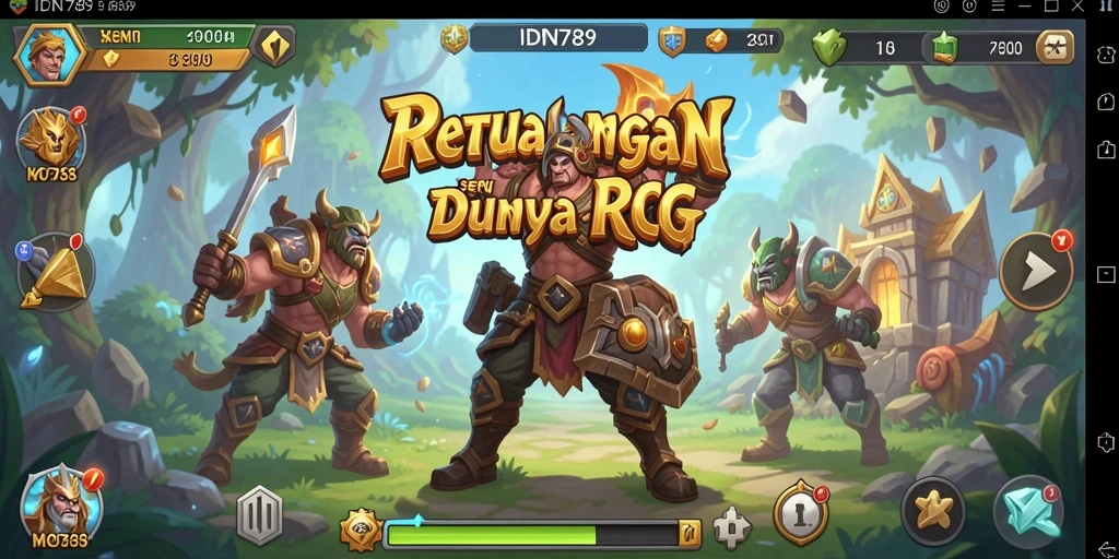 Tampilan gameplay RPG yang mendebarkan di IDN789.