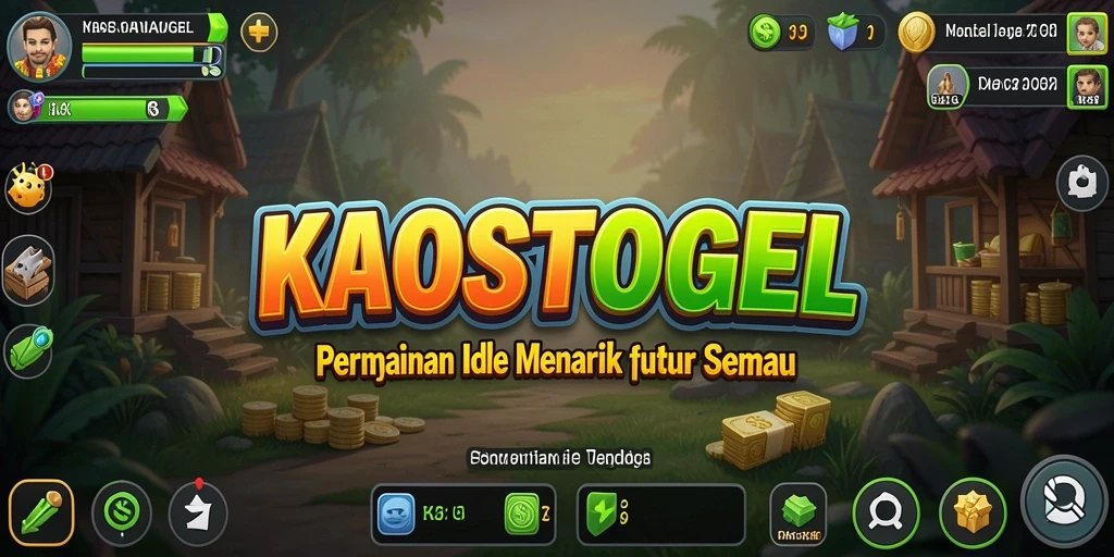 Tangkapan layar gameplay KAOSTOGEL menampilkan suasana Idle yang menarik.