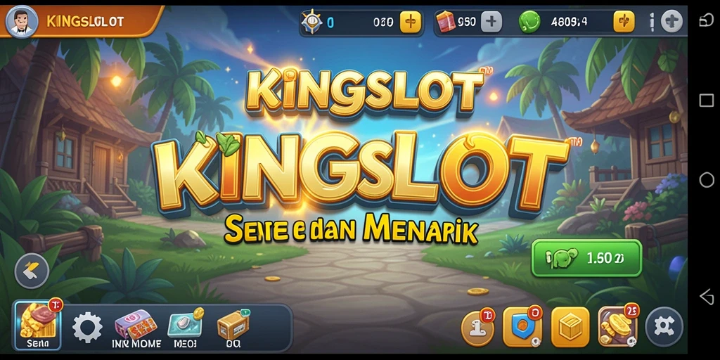 Tampilan gameplay KINGSLOT yang menarik dan interaktif