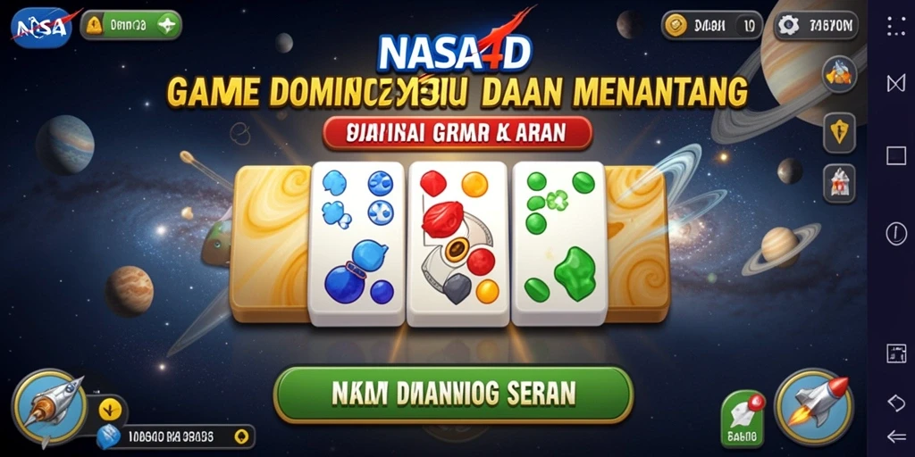 Tampilan gameplay Domino yang seru di NASA4D.