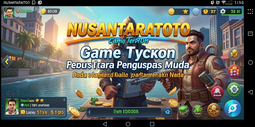 Tangkapan layar utama NUSANTARATOTO menunjukkan antarmuka permainan yang menarik dan interaktif.