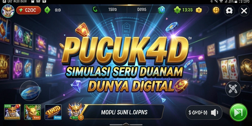 Screenshot gameplay PUCUK4D yang menampilkan dunia simulasi yang kaya.