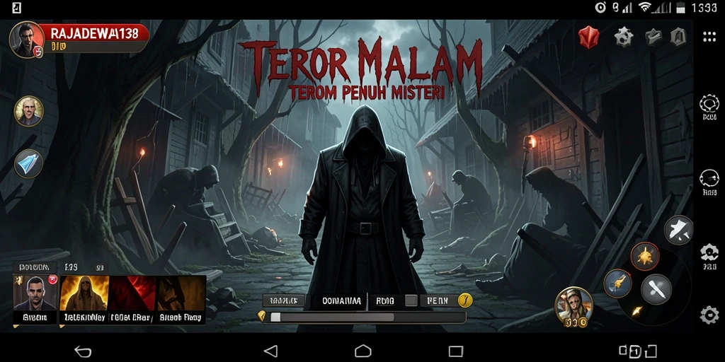 Tampilan gameplay menakutkan di dunia penuh kegelapan.