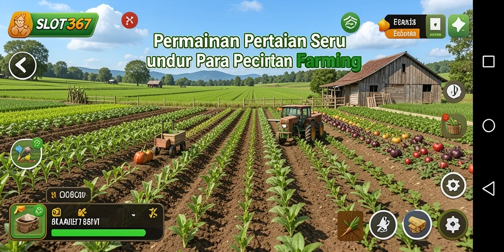 Tampilan gameplay SLOT367 dengan aktivitas pertanian yang menarik.