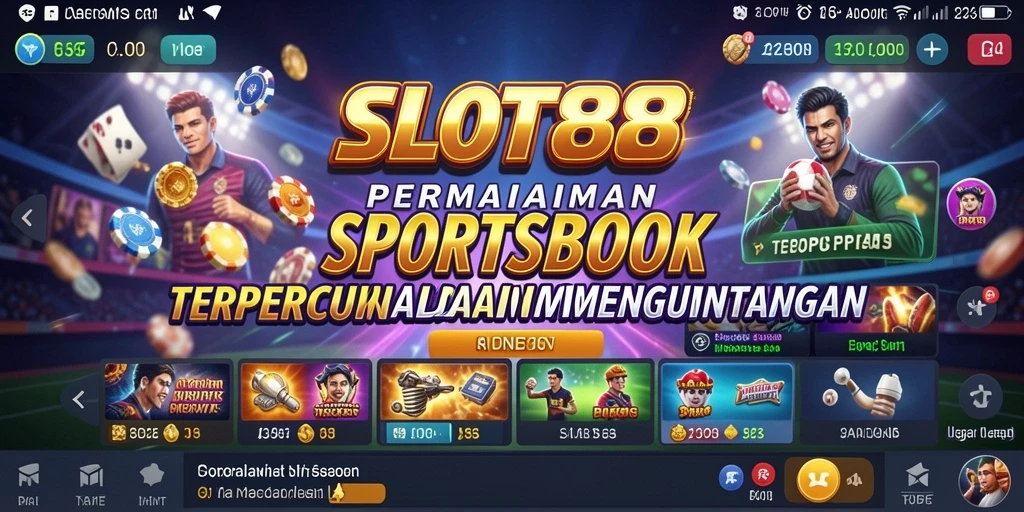 Tampilan gameplay menarik dari aplikasi SLOT88 saat melakukan taruhan.