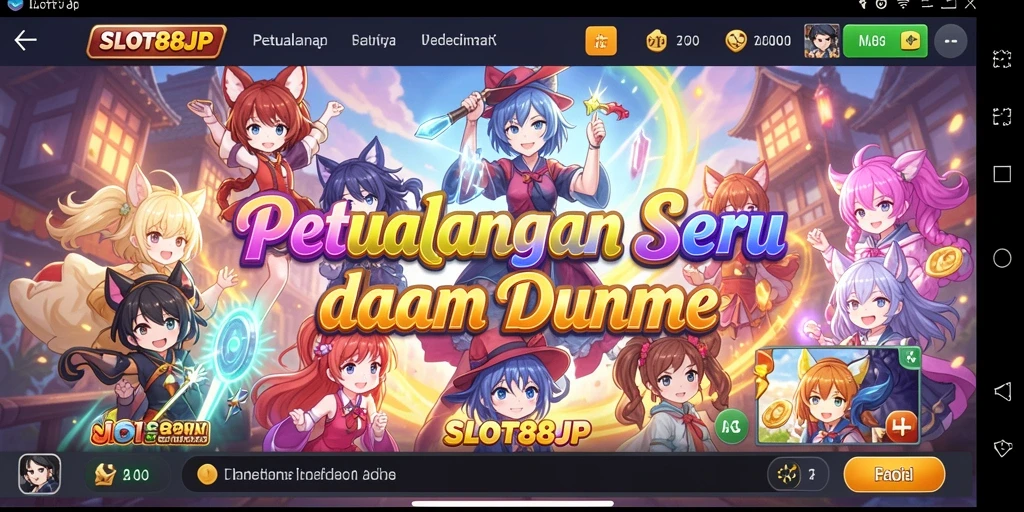 Tampilan gameplay SLOT88JP yang penuh warna dan menegangkan.