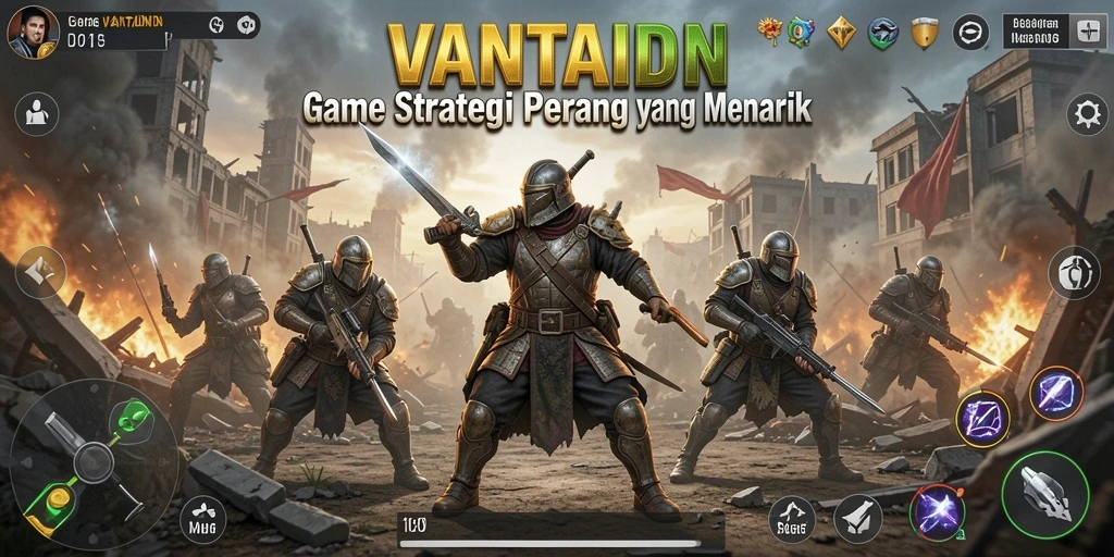 Gameplay VANTAIDN menampilkan strategi peperangan yang menegangkan.